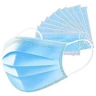 ks care 3 ply tie disposable face mask with filter